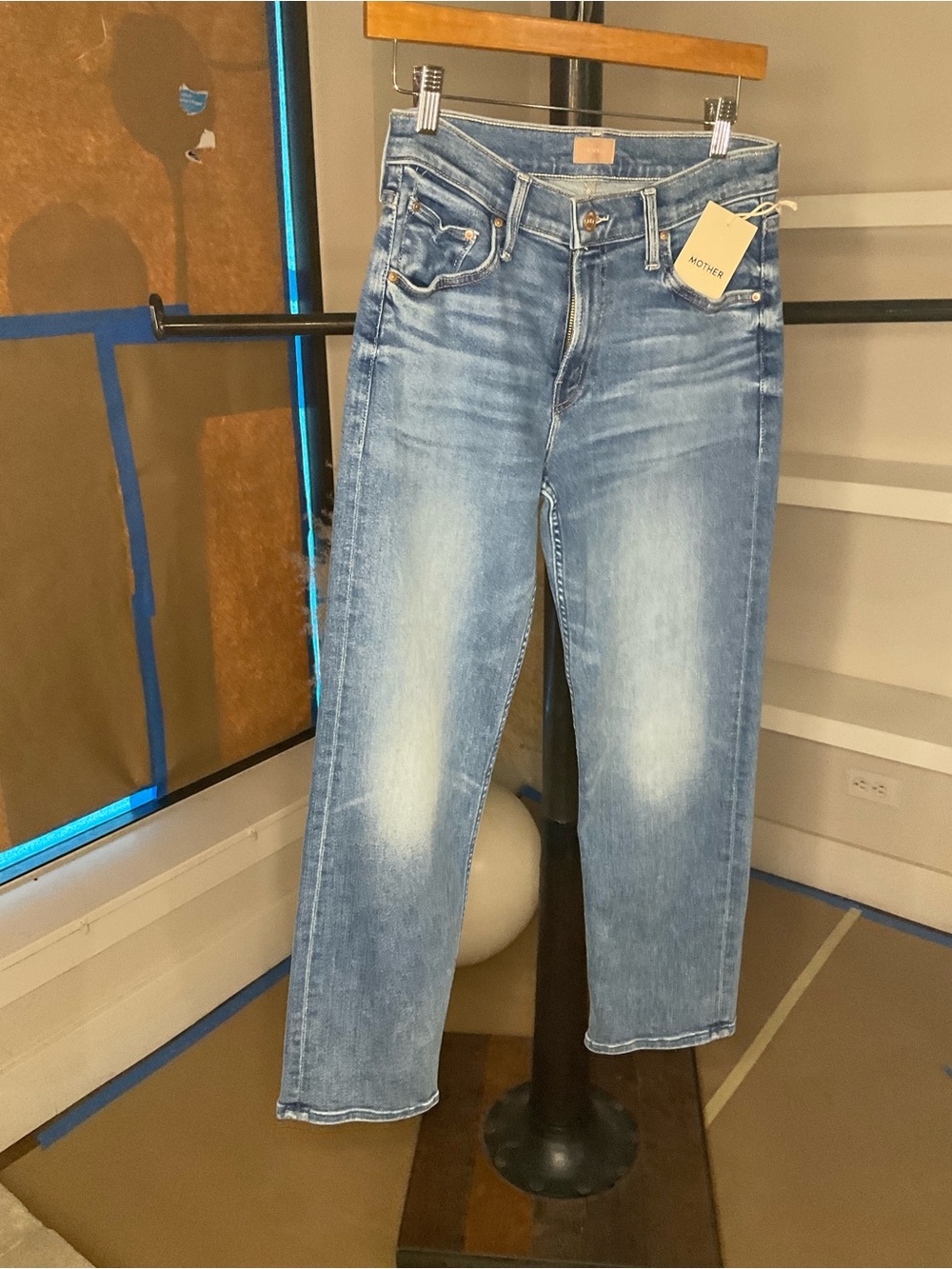 MOTHER Newbie Ankle Jean Float my Boat Straight Jeans for Women